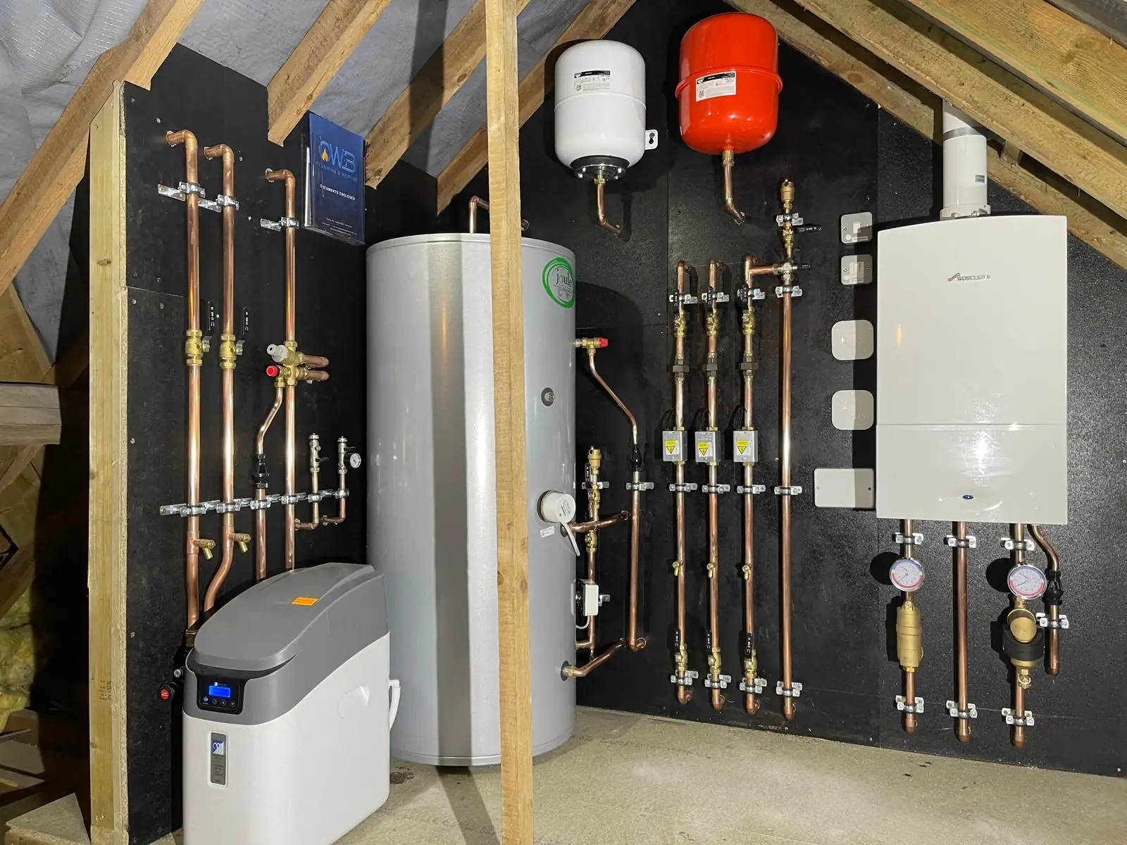 Boiler plant room installation