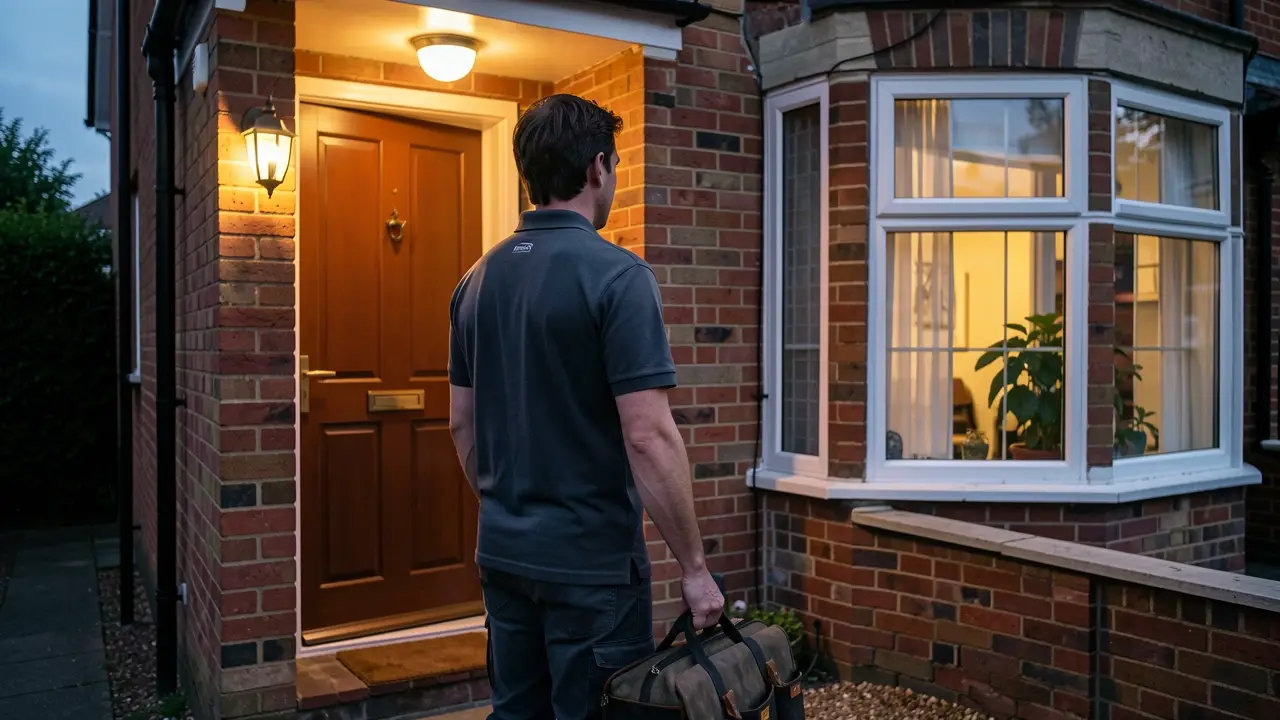 OWB engineer arriving for an emergency callout