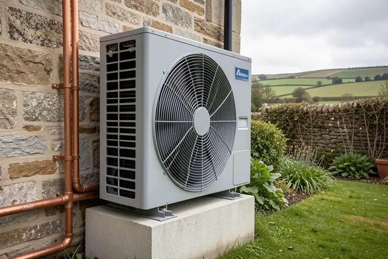 Heat pump installation, Exeter area
