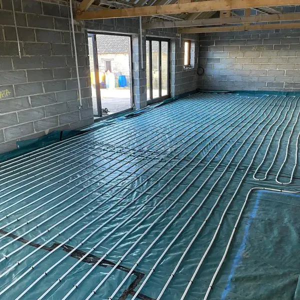 OWB underfloor heating installation